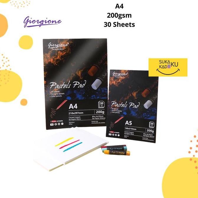 

Sale Giorgione A4 Crayon Oil Pastel Book Paper Pad Kertas Buku Gambar 30 Sheets