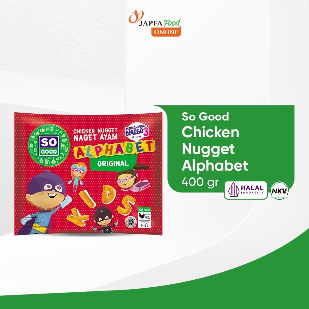 

So Good Chicken Nugget / Naget Ayam Alphabet 400gr