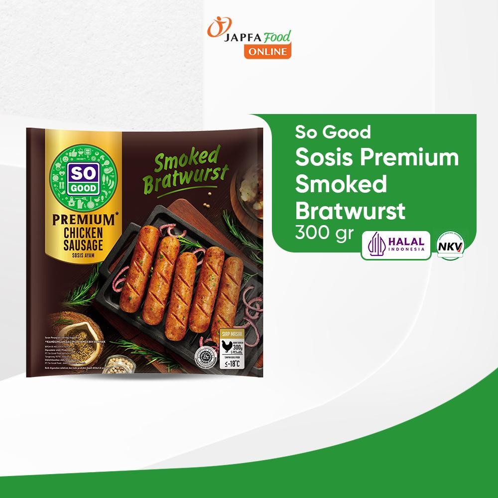 

So Good Sosis Premium Smoked Bratwurst 300gr