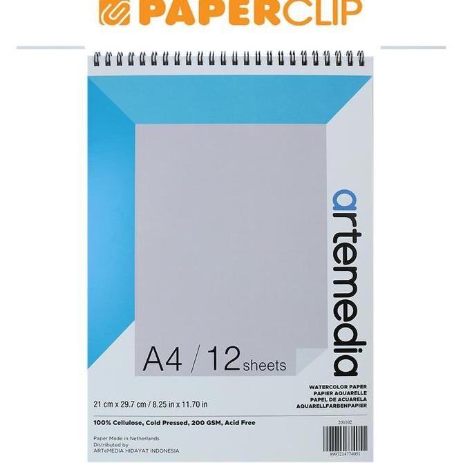 

Sale Buku Gambar Watercolor Pad Artemedia A4 200Gsm 12S 201102