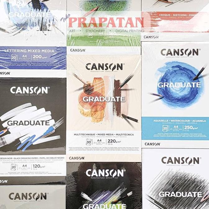 

Sale Graduate Canson Drawing Pad A4 | Mix Media | Watercolor | Sketch