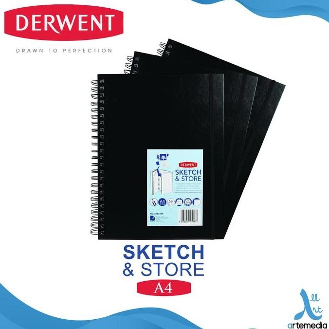

BEBAS ONGKIR - Buku Sketsa Derwent A4 Sketch & Store Hard Cover Wire Bound Sketchbook