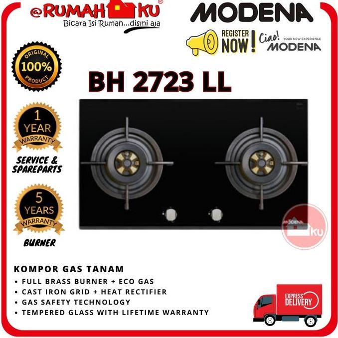 Kompor Gas Tanam Modena Bh 2723 Ll Full Brass Burner