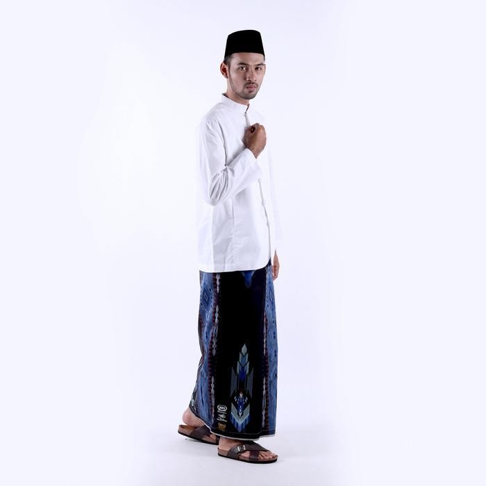 Baju Koko Bhs Classic Habaib Motif Ashim Warna Putih