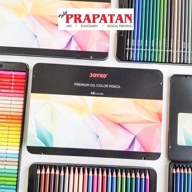

TERLARIS - Joyko Premium Oil Color Pencil 36/48/72c CP-TC126 | Pensil Warna