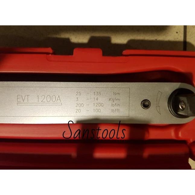 kunci momen torsi BRITOOL EVT1200A 25-135 Nm torque wrench 1/2" Asli