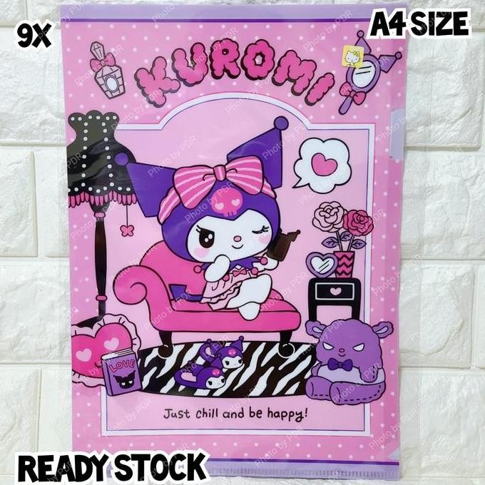 

New Map Folder A4 Sanrio Original Kuromi Chill