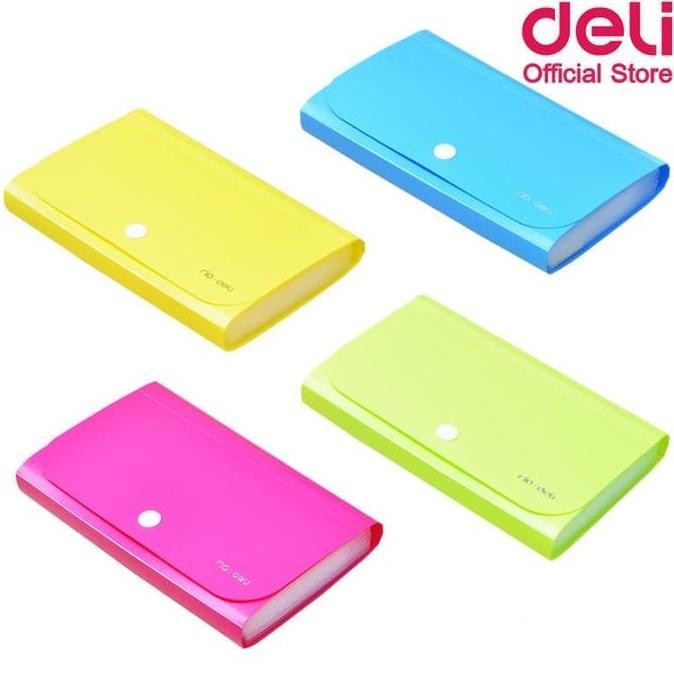 

New MAP EXPANDING FILE MINI A7 5561 DELI WARNA KANCING MAP DOMPET SEKAT