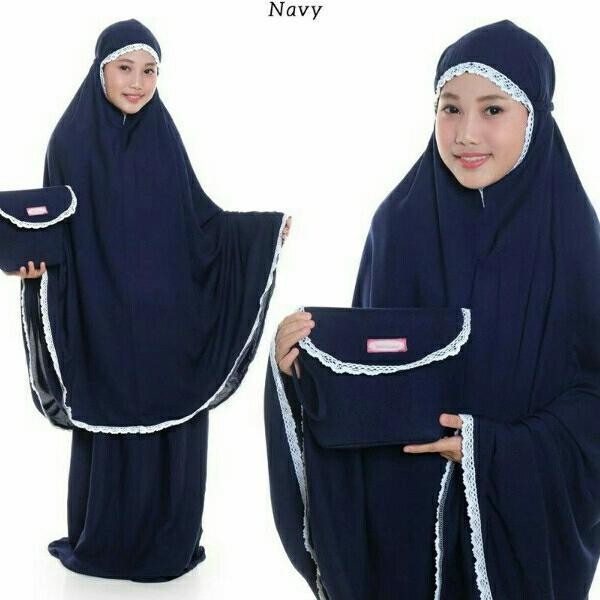 Mukena Anak Tanggung 12-17Th Putih Polos Renda / Mukena Anak Smp Sma