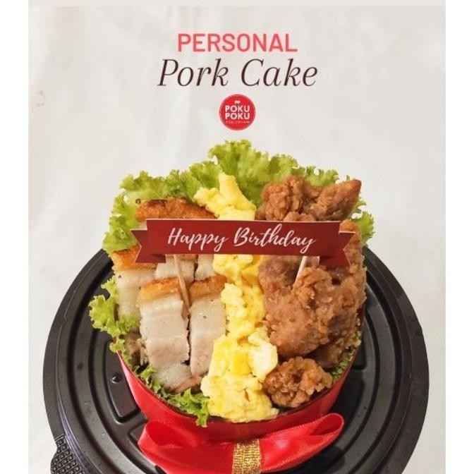 

Terlaris | Terbaru | Best Seller | Termurah Pork Cake Personal By Poku Poku - Birthday Christmas New Year Food Original | High Quality | Berkualitas