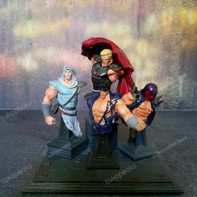 Kaiyodo Fist of North Star High Quality Mini Bush Up Figure Full Set