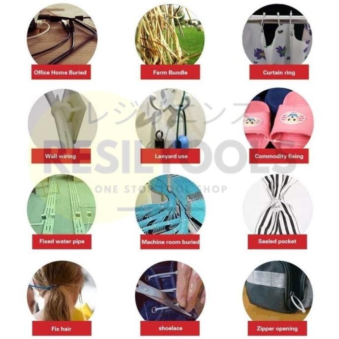 

New PER 10 buah Kabel Tis Anti UV 9 x 500 mm Marker Ties 50 cm Pengikat