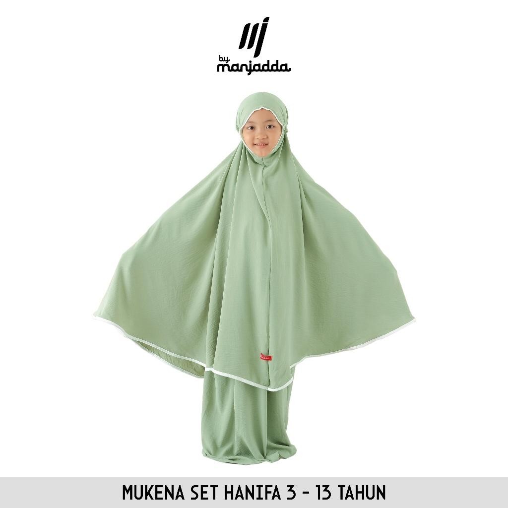 Kif Manjadda -  Mukena Anak 2-15 Tahun Polos Crinkle Airflow Mukenah Travel Anak Dan Tanggung Tk Sd 