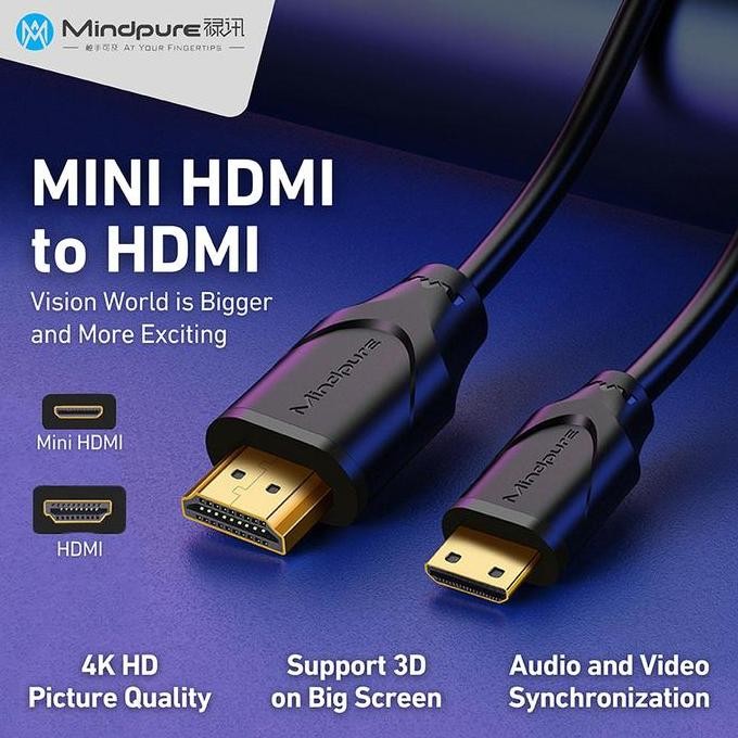 Kabel USB Mini HDMI to HDMI 2.0 4K murah