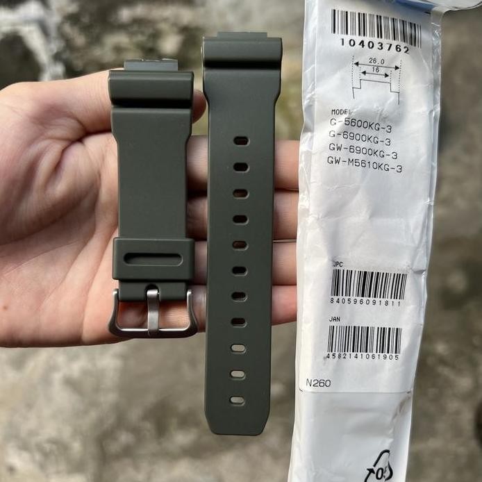 Baru Strap tali jam tangan casio g-shock G-5600KG G-6900KG 3 original band