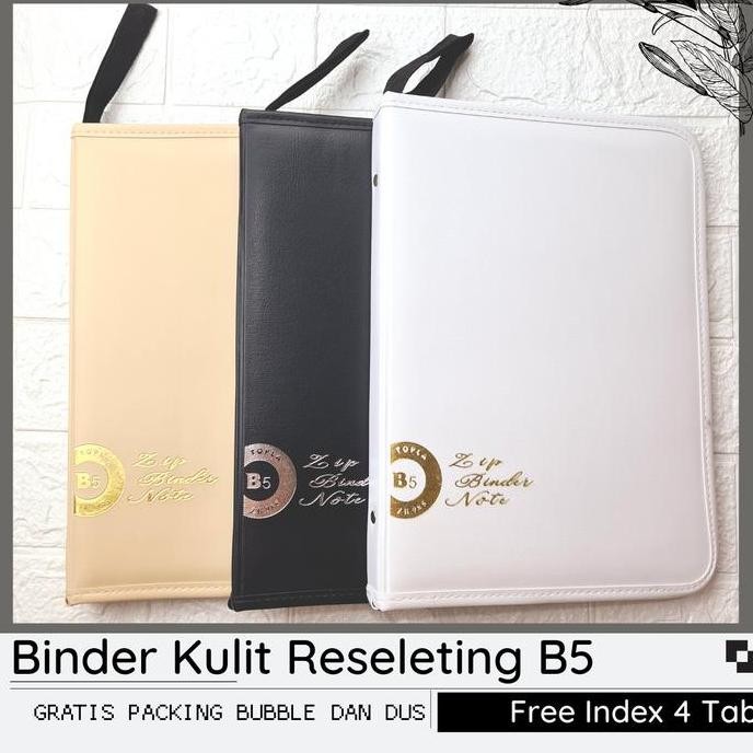 

New Binder B5 / Binder Kulit B5 / Notebook Kulit / Buku Binder B5 / 26
