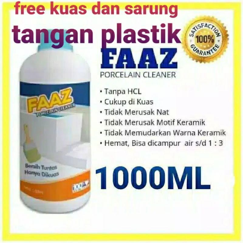 Faaz Cleaner 1000Ml Pembersih Kerak Keramik Kamar Mandi Toilet Contact Cleaner Porcelain Sikat Stain