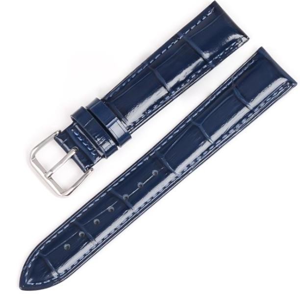 Baru Leather Blue Biru Kulit Tali Jam Strap Watch 18 20mm 22mm DW timex