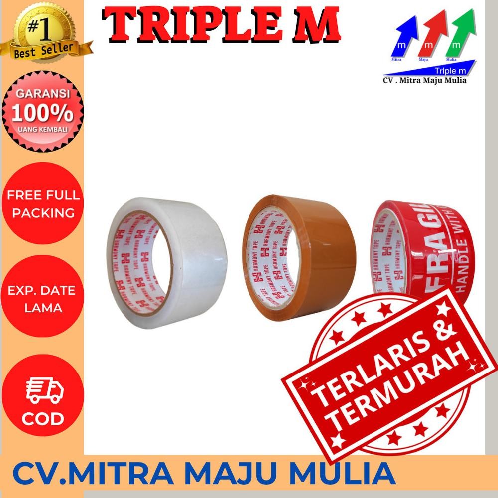 

Rd1- Lakban Fragile Bening Cokelat Per Roll / Pcs