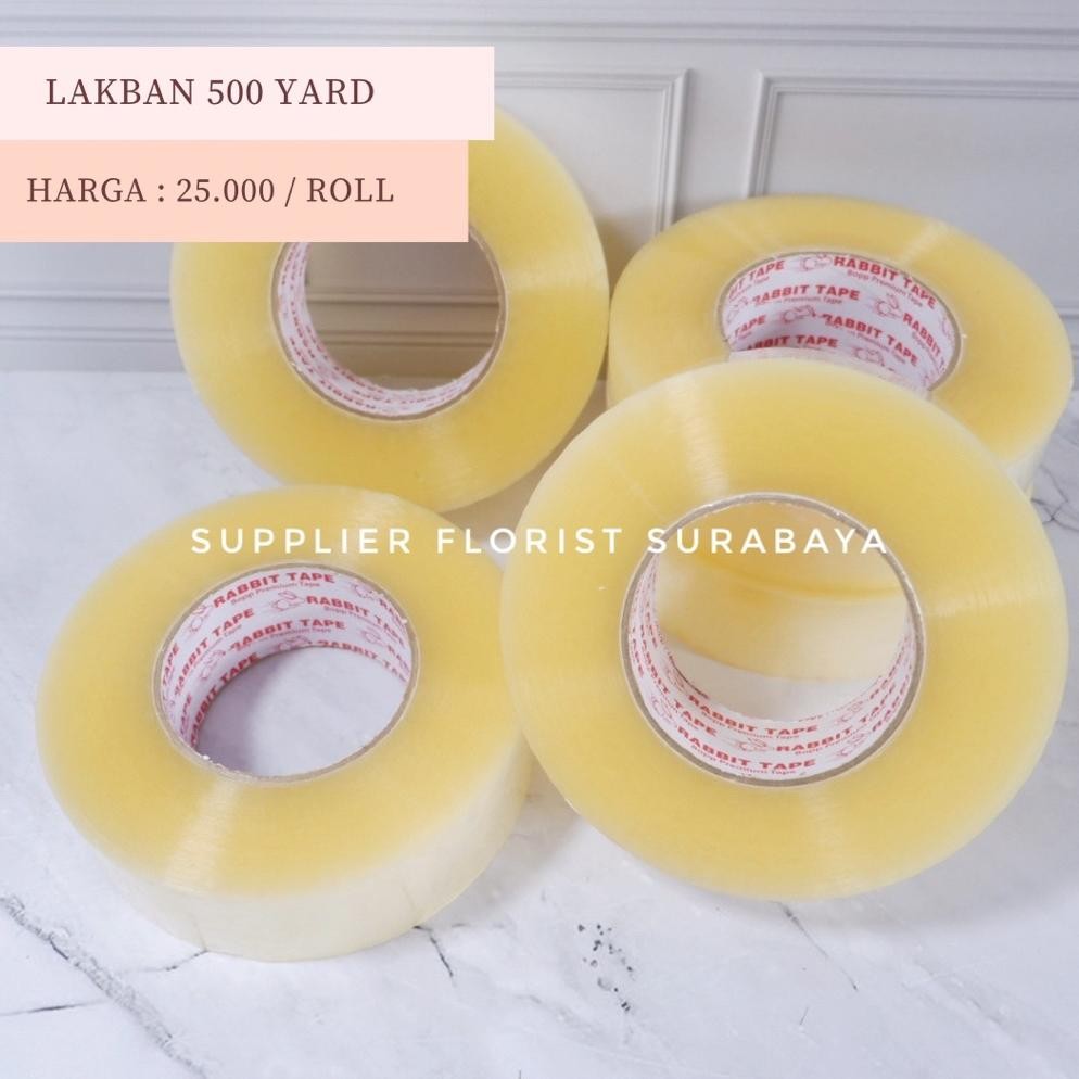 

Rd1- [1 Roll 500 Yard] Isolasi Lakban Bening Isolasi Besar 2 Inch X 500 Yard 45Mm 300M Cocok Untuk Packing Rabbit Tape