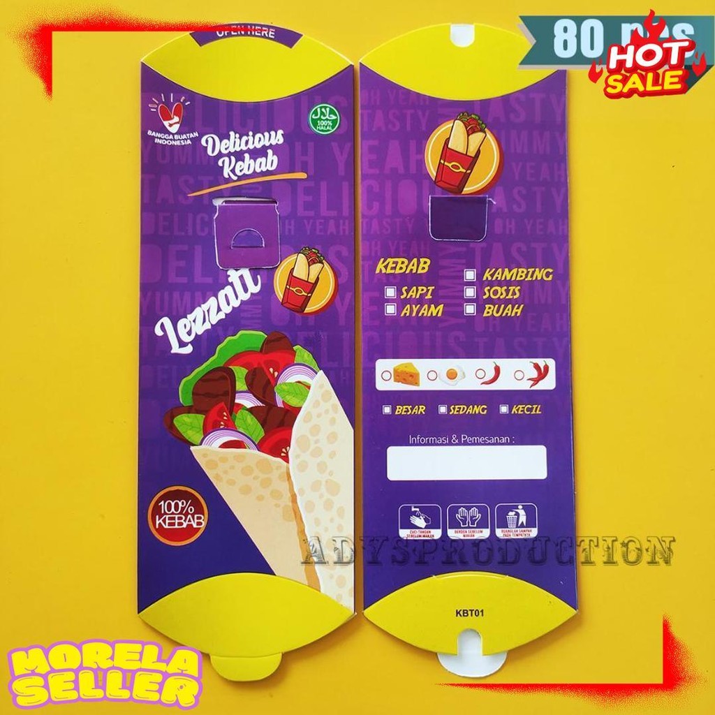 

[Hemat 1Kg] Kemasan Kebab Grosir | Kardus Kebab Murah Diskon