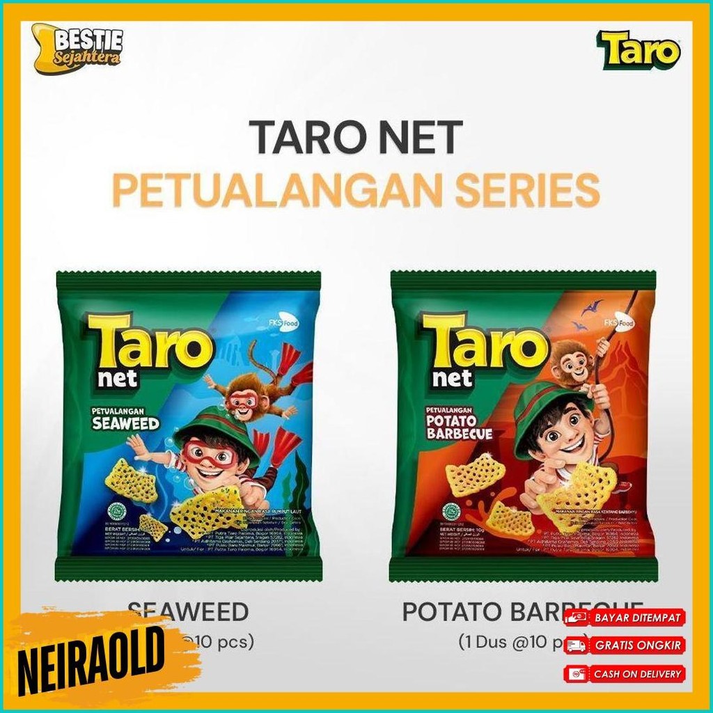 

Taro - Seaweed - Small Pack - 1 Karton (4Renceng) - 40 Pcs - 17Gr Flash Sale! Diskon Hingga 70%