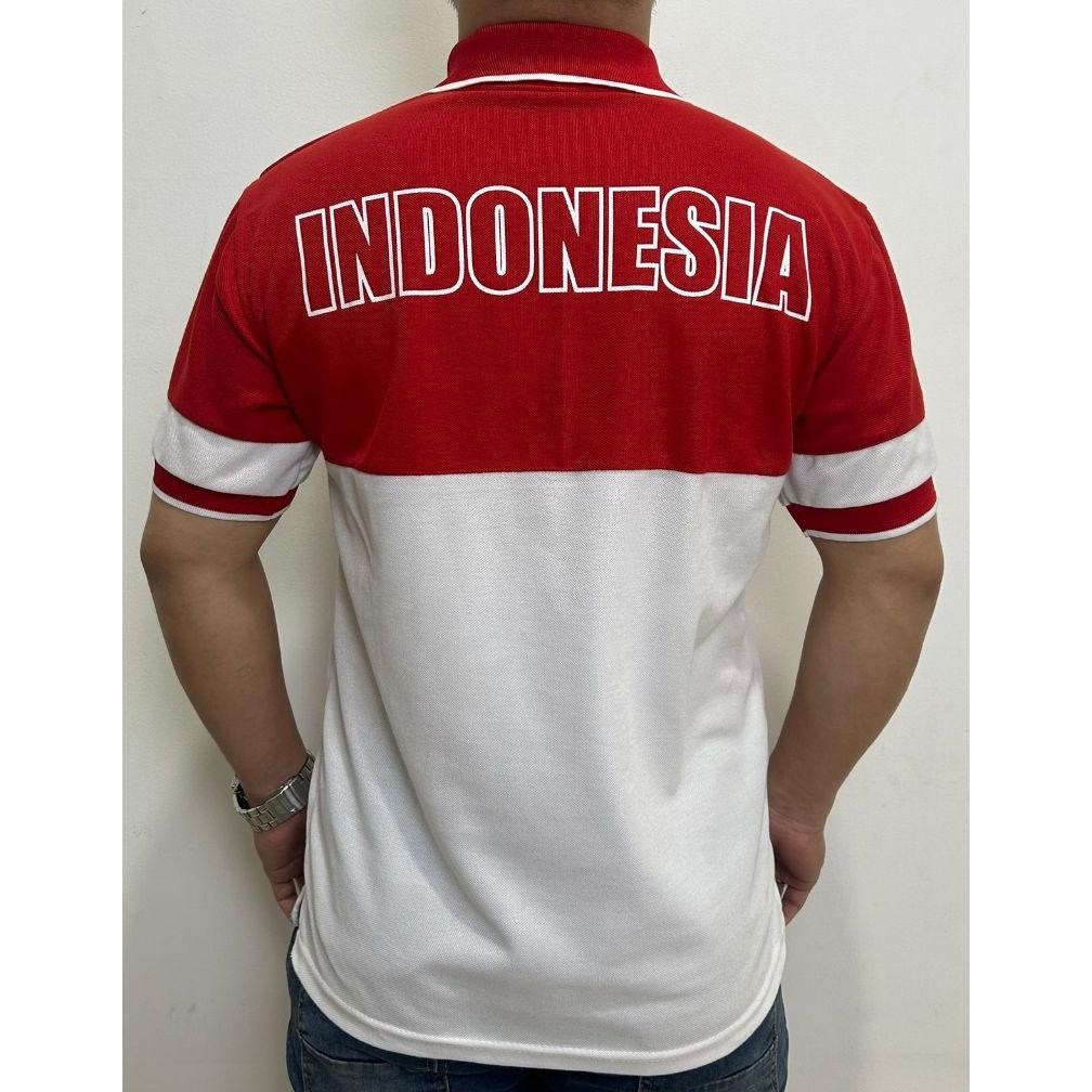 New POLO SHIRT 17 AGUSTUS / KAOS KERAH GARUDA INDONESIA / BAJU MERAH PUTIH BORDIR GARUDA .,