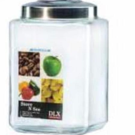 Toples Cafe B Persegi / Kotak - 9 Ltr | Toples Kaca Dlx
