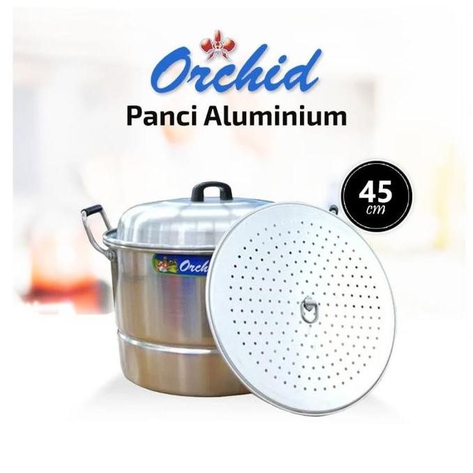 Langseng Alumunium Orchid 45 Cm Panci Serbaguna