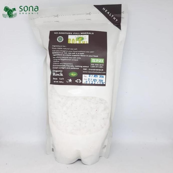 

Rock Sea Salt 1000gr - Natural Bali Kulkul - Garam Batu Kasar 1 kg