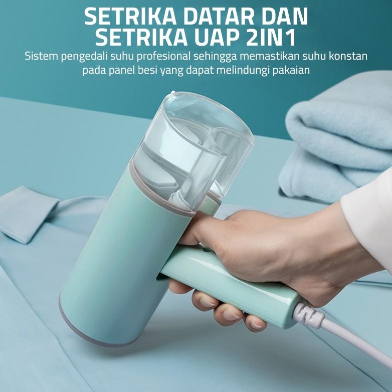 GM Bear GM Bear Setrika Uap Lipat 2113 - Setrika Baju Gosokan Uap Lipat Portable Handheld Garment St