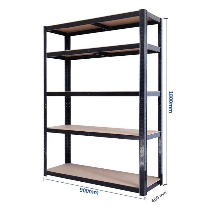 rak barang 5 susun boltless / rak tanpa baut