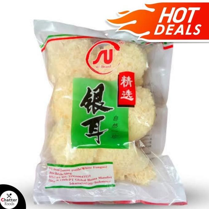 

Su Brand Jamur Putih Kering White Fungus 500Gr/Jamur Salju Pek Bok Ni