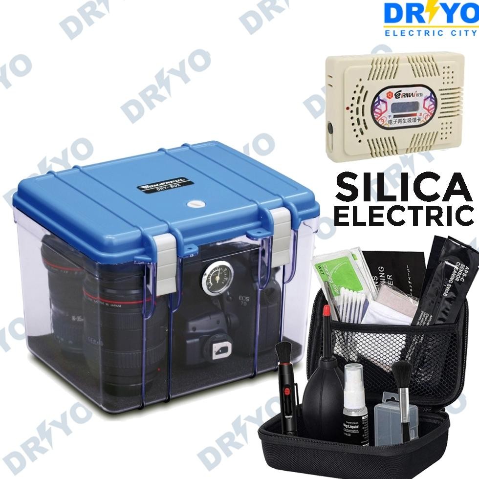 WIYUNG WONDERFUL Dry Box + 13 In 1 Cleaning Set DryBox Kamera Kotak Kering Size S Dehumidifier Set P