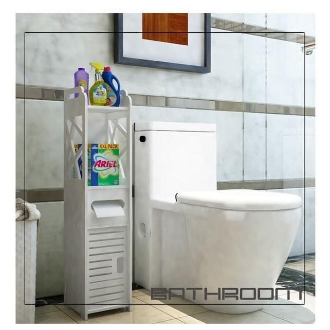 Lemari Kamar Mandi RAK TOILET SHAMPO SABUN TISSUE ALAT2 KAMAR MANDI