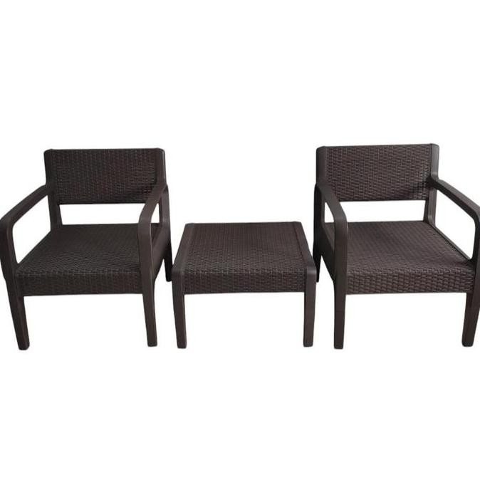 Kursi meja plastik taman orendi kursi santai cafe kursi outdoor nyaman