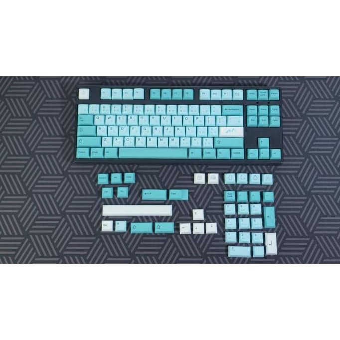 Keycaps Ice Mountain Theme Japanese Root - Xda Profile Pbt