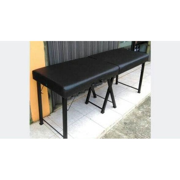 Original Ranjang Pijat Lipat Portable - Meja Massage Bed Lipat Kayu Aluminium