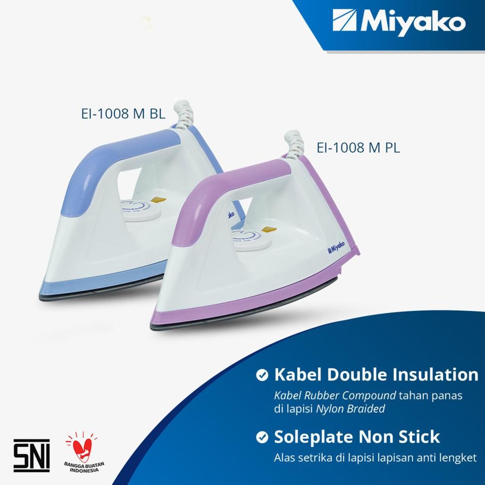 MIYAKO EL1008M || Setrika Anti Lengket EL 1008M