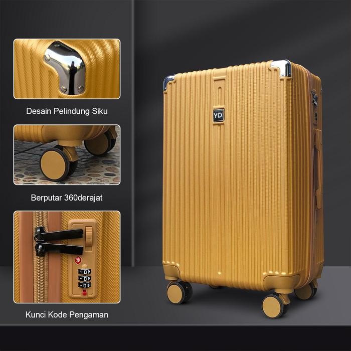 stackhaus - KOPER 2037 UKURAN 20 INCH KABIN SIZE BAHAN FIBER KUALITAS PREMIUM