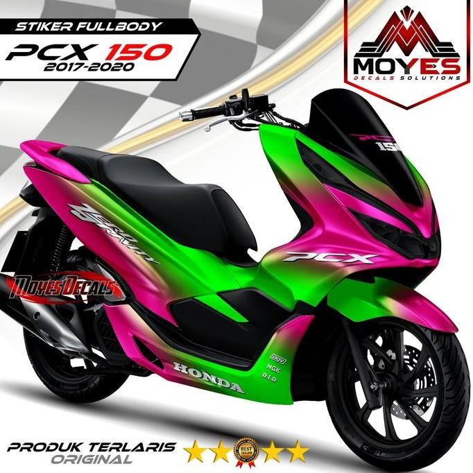 (PROMO) Decal Variasi Stiker PCX 150 Sticker Racing Fullbody Warna Bunglon  2017 2018 2019 2020...Te