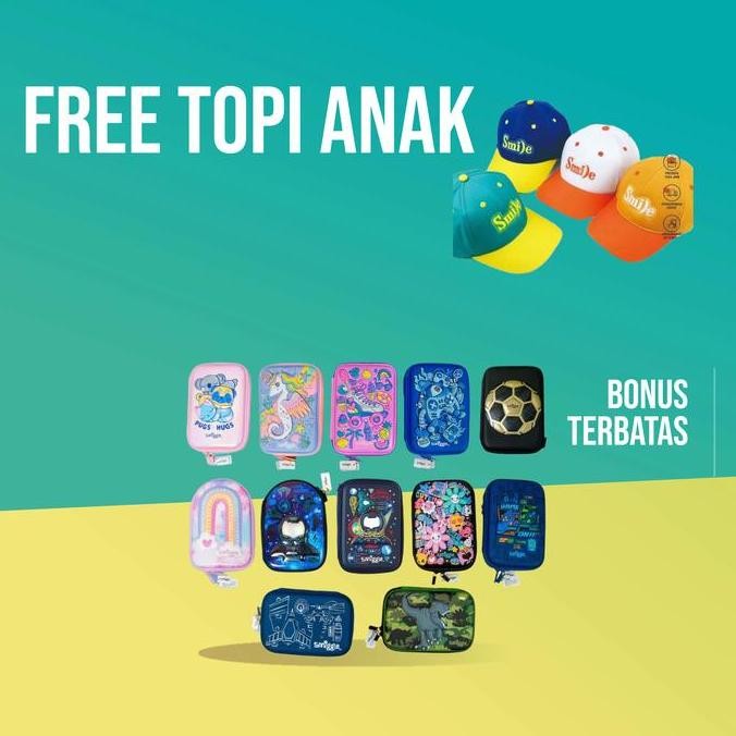 

Terbaru Smiggle Hardtop Pencil Case SMPU - Kotak Pensil Anak Smiggle 3D Kartun Original