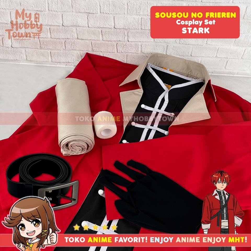 Ac Kostum Cosplay Set Stark Karakter Anime Sousou No Frieren Jaket Rompi