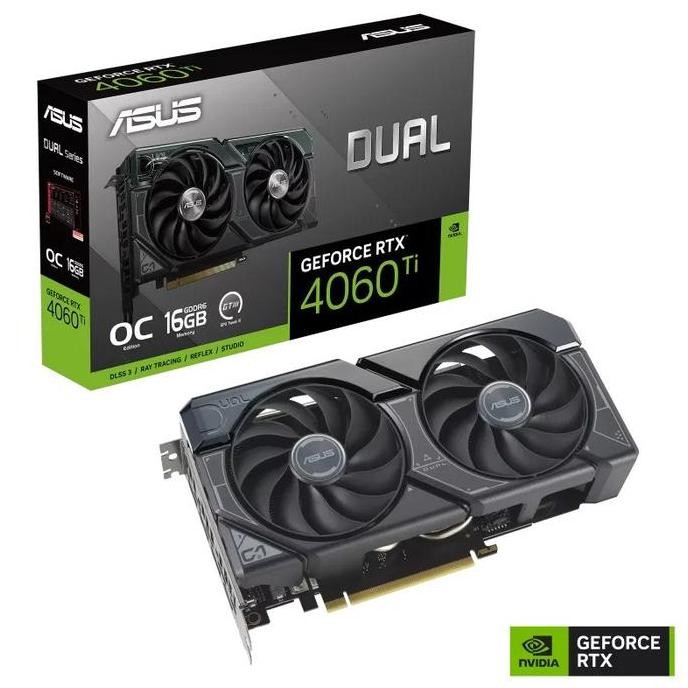 BEBAS ONGKIR - ASUS DUAL RTX 4060 Ti 16GB OC GDDR6 4060Ti 16G 128BIT VGA NVIDIA