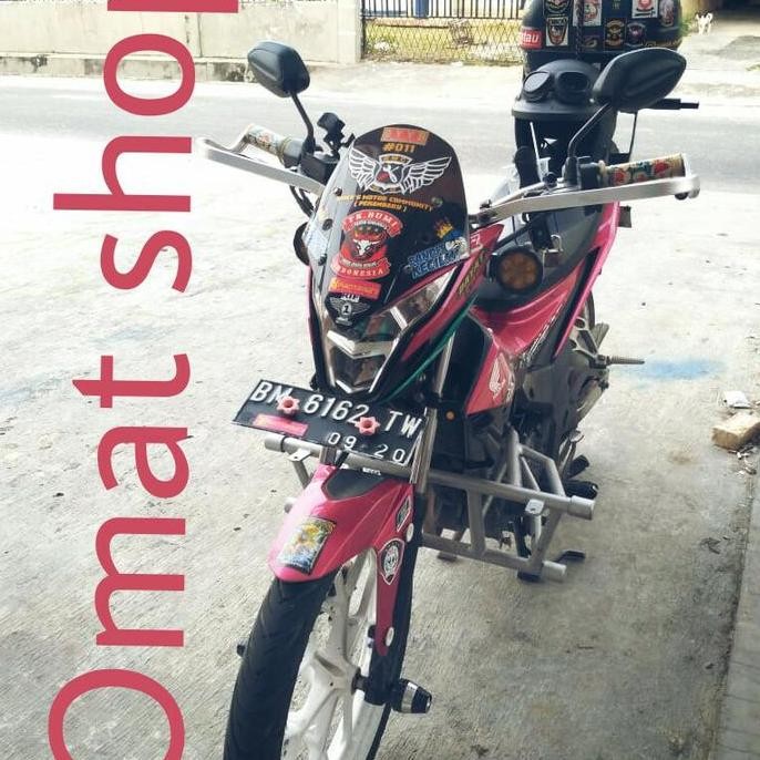 Paket Stang RZR + Breket Dudukan New Honda Sonic150 & Satria fu fi PNP