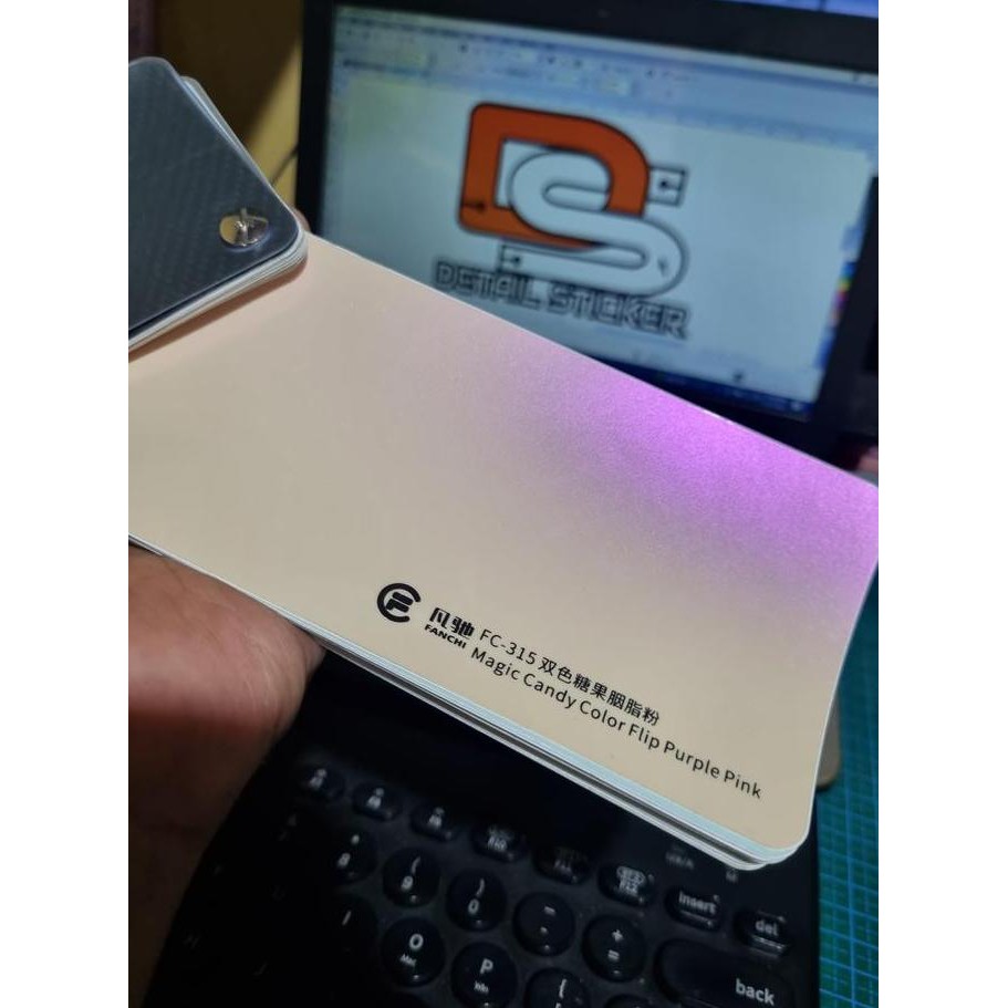 

ROL 50CM Sticker Fanchi FC315 GC315 Magic Color Flip Pule Pink Cream Lembayung Ungu 50CM ROLL