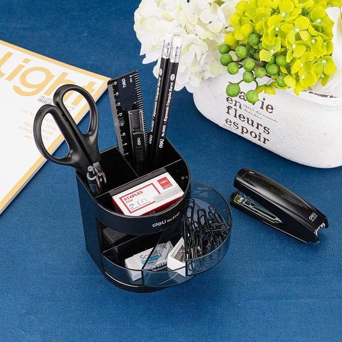 

WSS Deli Set Alat Tulis Kantor ATK / Stationary Set Paket Hemat Super Lengkap E38253 Hitam Metal Pen Penghapus