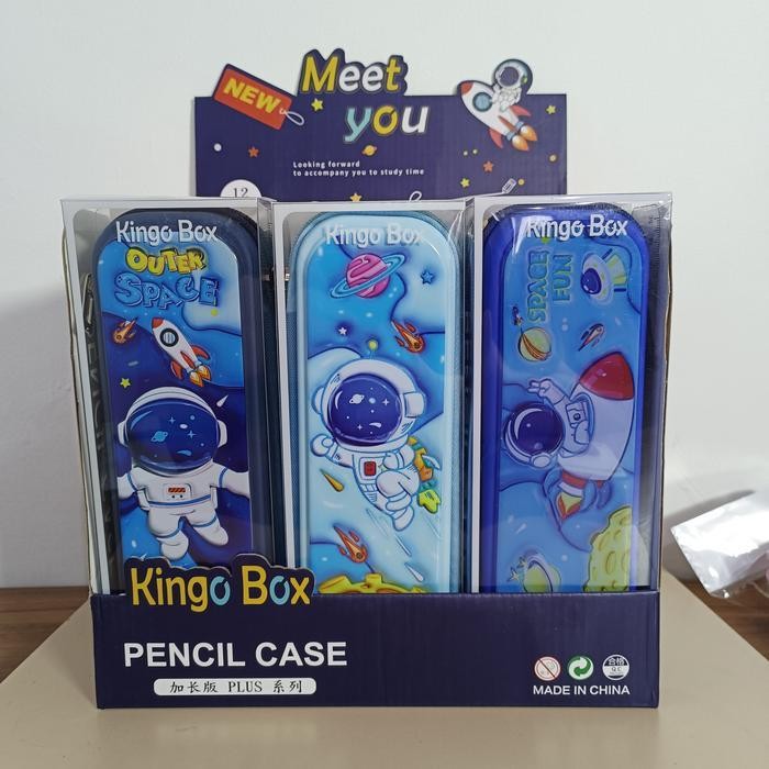 

WSS 5792 Kotak tempat pensil stationery pouch penyimpanan motif Astronot tempat pensil