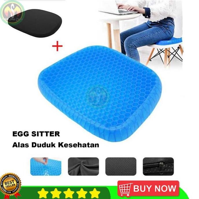TERMURAH - Alas Duduk Kesehatan Bantal Gel Empuk Dingin Anti Wasir Ambeien