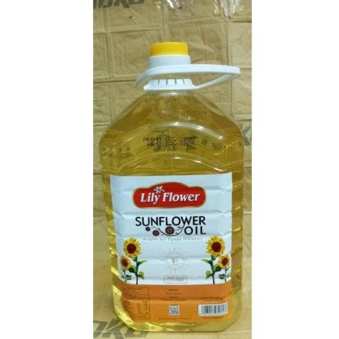 

Minyak Sunflower 5liter/Lily flower minyak bunga matahari